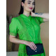 Dámské elegantní šaty s knoflíčky - zelené
