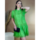 Dámské elegantní šaty s knoflíčky - zelené
