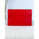 Dámská prošívaná kabelka s řemínkem RIA - červená