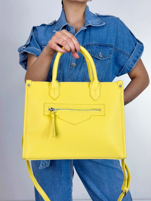 Dámská žlutá kabelka s řemínkem MIA