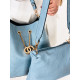 Dámská modrá kabelka s kapsičkou